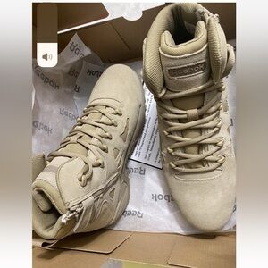 NWT Reebok Beige High-Top  Rapid Response Military Boots size 11